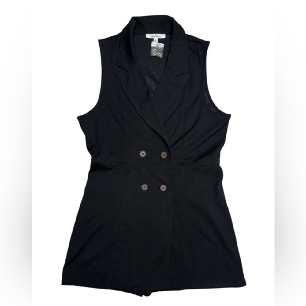 Sleeveless Double Breasted Blazer Romper NWOT